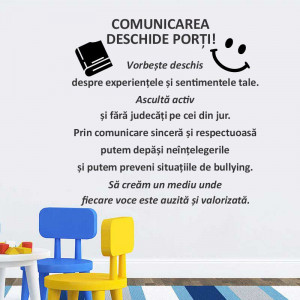Sticker perete Comunicarea deschide porti - Img 1