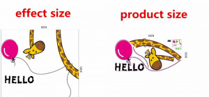 Sticker perete Hello Giraffe - Img 6
