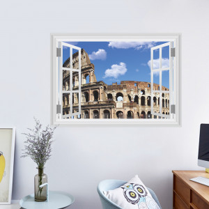 Sticker perete Rome 3D Window - Img 5