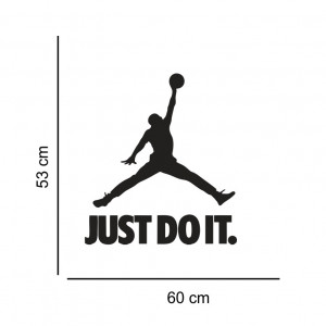 Sticker perete Silueta Jordan Just Do It - Img 2
