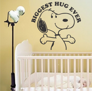 Sticker perete Snoopy - Biggest Hug Ever - Img 1