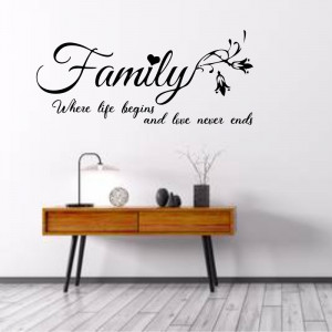 Sticker perete Where Life Begins