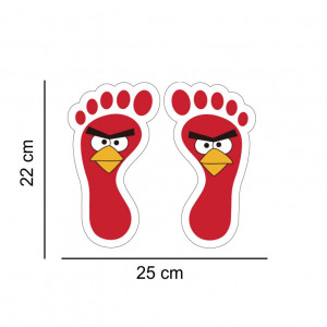 Set stickere podea Picioruse Angry Birds - Img 2