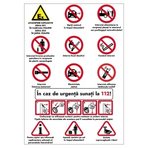 Sticker avertizare statie alimentare