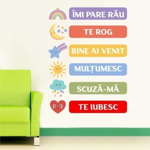 Sticker perete Cuvinte magice