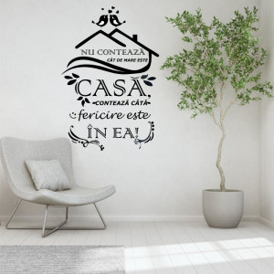 Sticker perete Fericirea este acasa! - Img 3