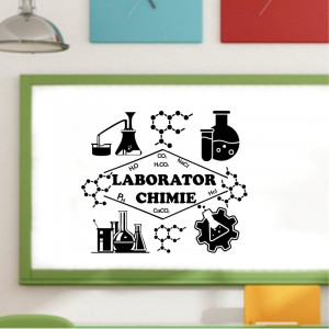 Sticker perete Laborator de chimie 2