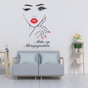 Sticker perete Make-Up Micropigmentare 1