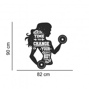 Sticker perete Time to Change your Body - Img 2