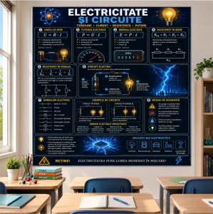 Plansa Educativa Electricitate si Circuite