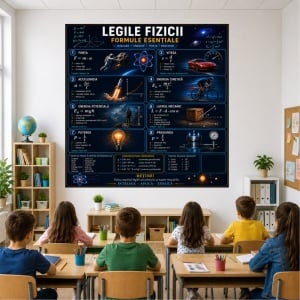 Plansa Educativa Legile Fizicii
