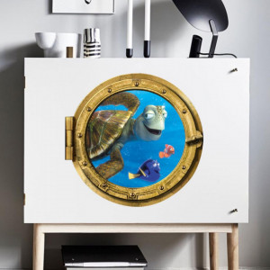 Sticker decorativ Turtle 45 x 43 cm - Img 3