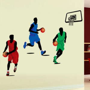 Sticker perete Basketball 90 x 160 cm - Img 3
