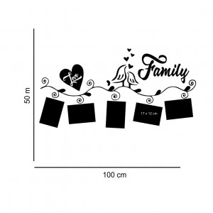 Sticker perete Family Love (5 rame foto) - Img 2