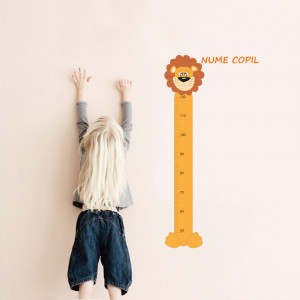 Sticker metru masurare inaltime copii Leu 2