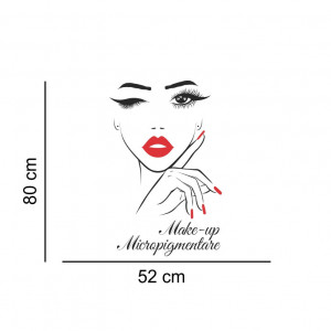 Sticker perete Make-Up Micropigmentare 2