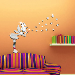 Sticker perete Mirror Fairy Silver - Img 2
