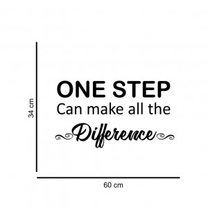 Sticker perete One Step Can Make the Difference - Img 2