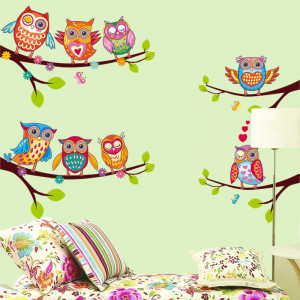 Sticker perete Owl Family - Img 2