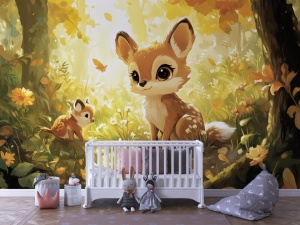 Tapet personalizat camera copilului Lumea Povestilor Colorate 72