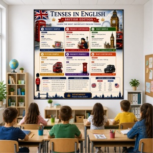 Plansa Educativa Tenses in English 2