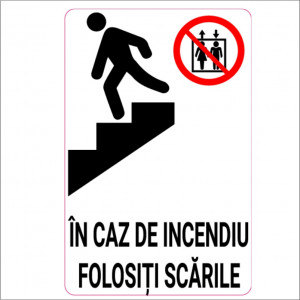 Sticker indicator Folositi scarile 1