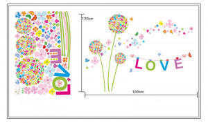 Sticker perete Colorful Dandelions - Img 6