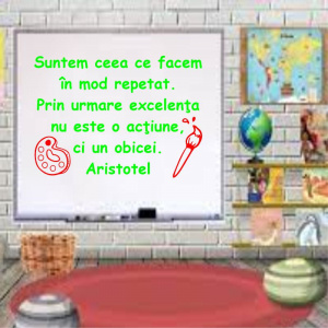 Sticker perete Excelenta este un obicei 2