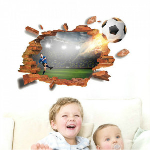 Sticker perete I Love Football 3D - Img 2