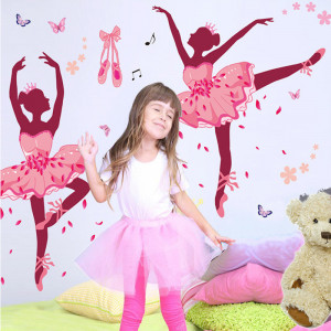 Sticker perete it is all about dancing! Ballerina 60x90 cm