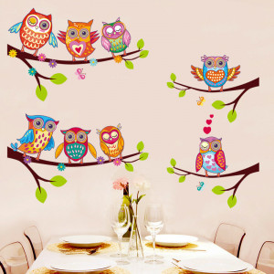 Sticker perete Owl Family - Img 3