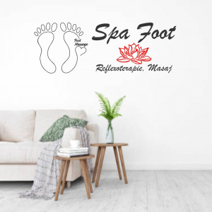 Sticker perete Spa Foot - Img 2