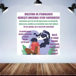 Sticker perete STOP Bullying Psihologic 2
