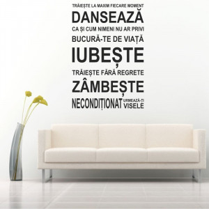 Sticker perete Traieste la Maxim - Img 2