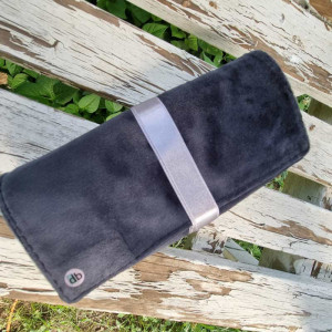 Caseta / Suport / Plic / Rollbag bijuterii catifea negru-3