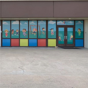 Autocolant perforat vedere exterior 5