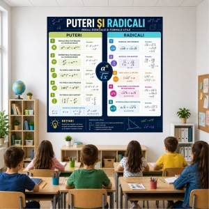 Plansa Educativa Puteri si Radicali