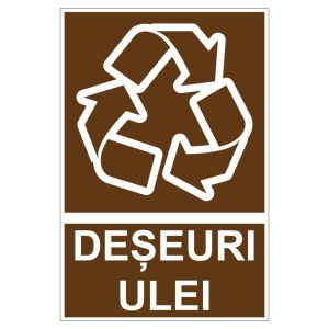 Sticker indicator Deseuri Ulei