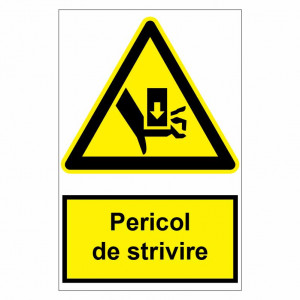 Sticker indicator Pericol de strivire 2