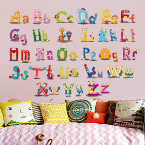 Alfabet cu litere colorate 2