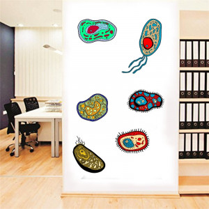 Sticker perete Laborator Biologie - Celule1