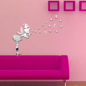 Sticker perete Mirror Fairy Silver - Img 3
