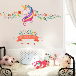 Sticker perete Rainbow Unicorn - Img 2