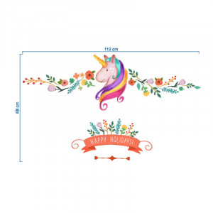 Sticker perete Rainbow Unicorn - Img 6