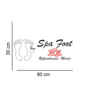 Sticker perete Spa Foot - Img 3