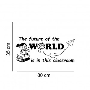 Sticker perete The Future of this world dimensiuni