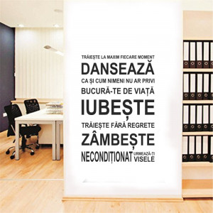 Sticker perete Traieste la Maxim - Img 3