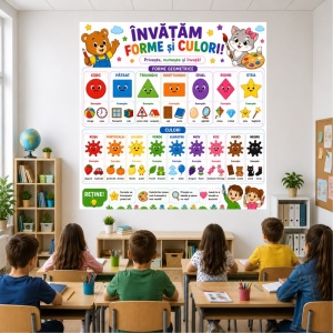 Plansa Educativa Invatam Forme si Culori 2