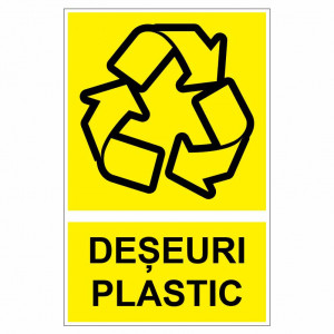 Sticker indicator Deseuri plastic