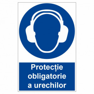 Sticker indicator Protectie obligatorie a urechilor